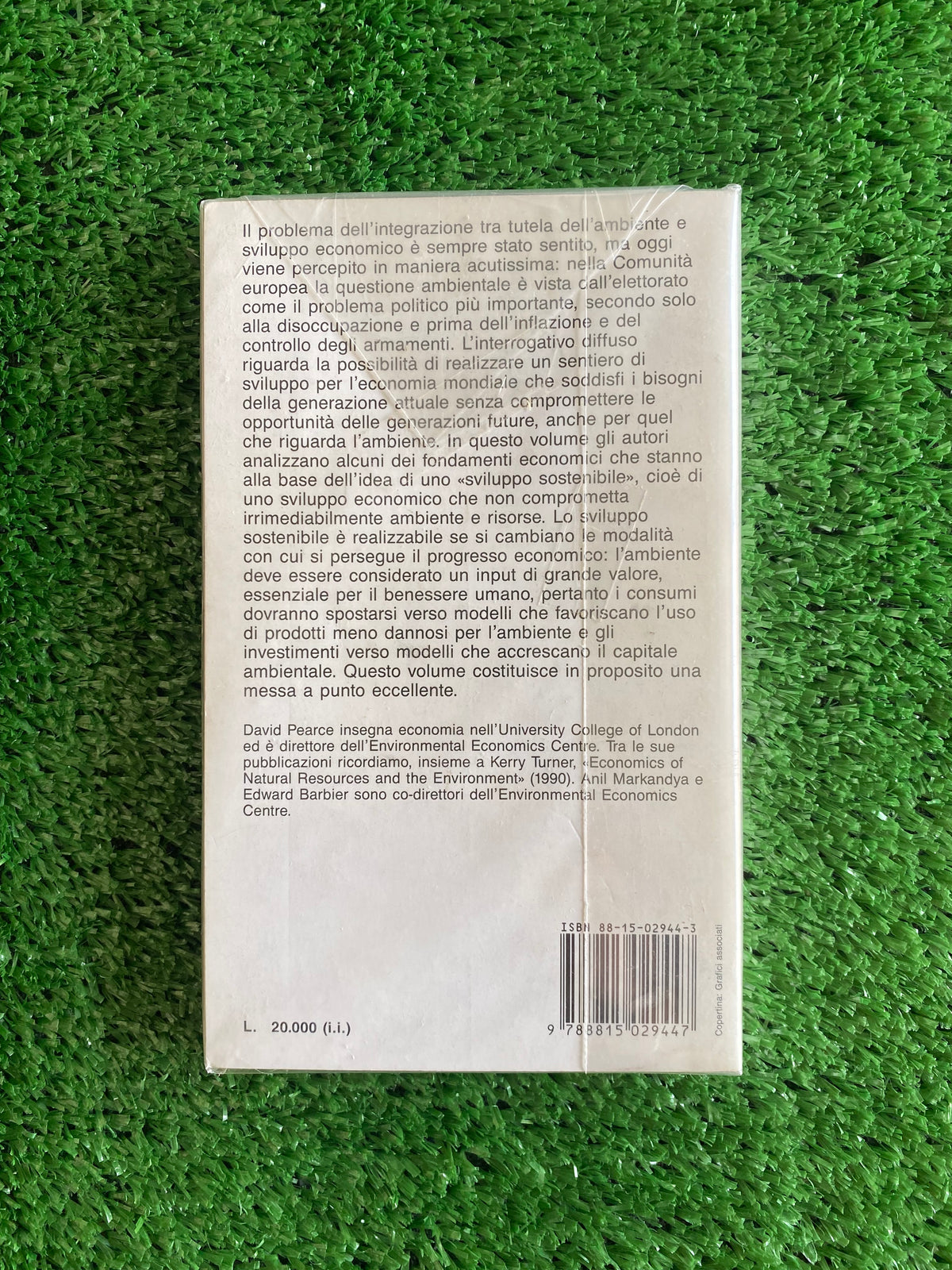 Libro - Progetto per una economia verde - D. Pearce, A. Markandya, E. Barbier (il Mulino) #L105