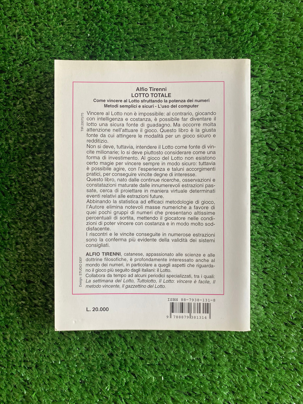 Libro - Lotto Totale - Alfio Tirenni (Hermes Edizioni) #L104