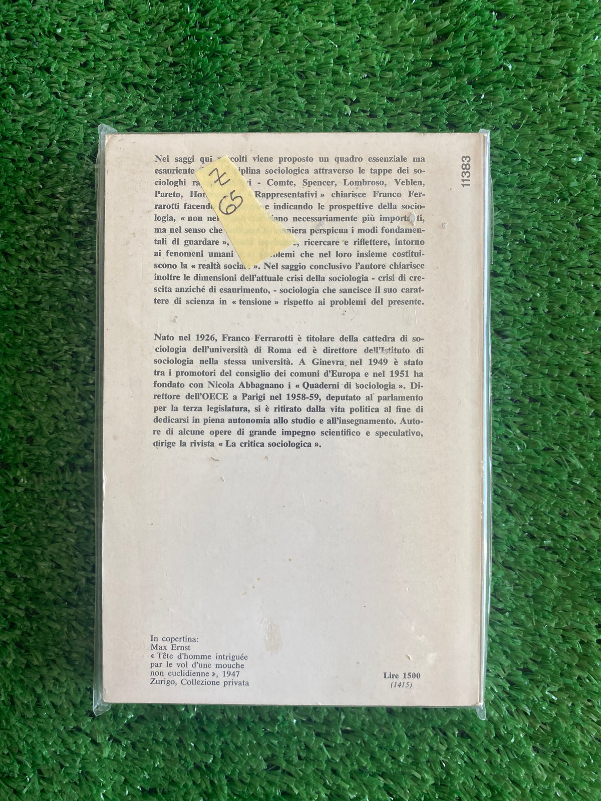 Libro - Il pensiero sociologico da Auguste Comte a Max Horkheimer - Franco Ferrarotti #L30