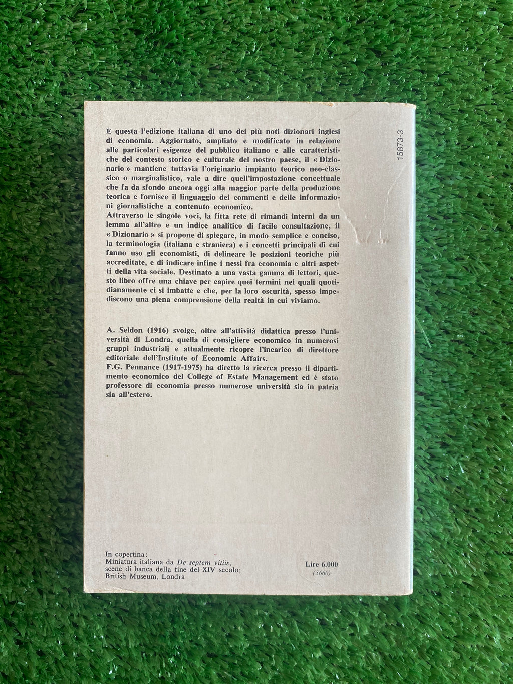 Libro - A. Seldon, F.G. Pennance - Dizionario di economia (Oscar Mondadori) #L20