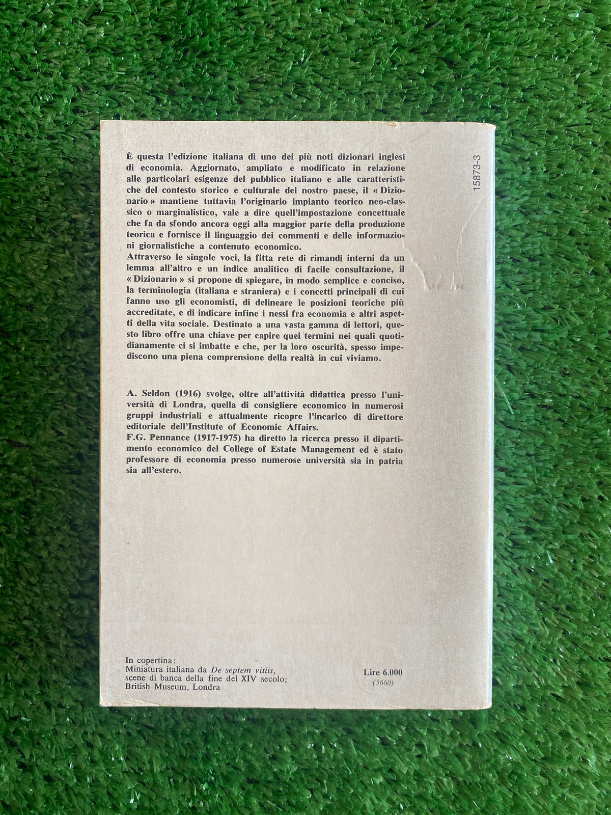 Libro - A. Seldon, F.G. Pennance - Dizionario di economia (Oscar Mondadori) #L20