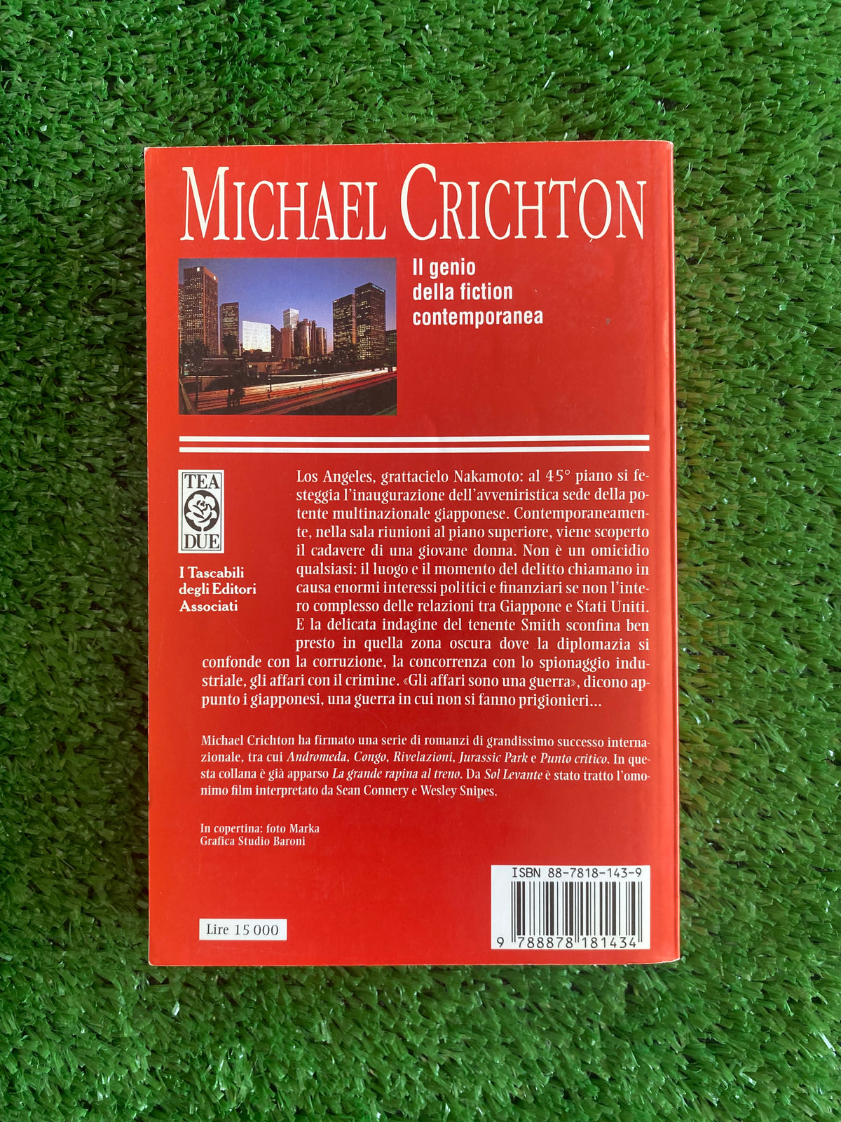Libro - Michael Crichton - Sol Levante (Edizione TEA Tascabile) #L34