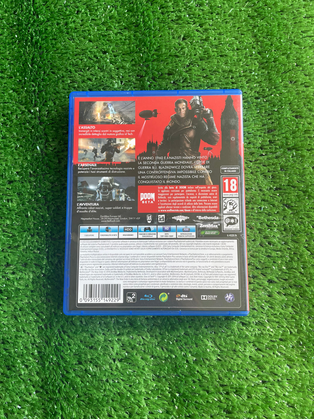 #032 Videogioco ps4 Wolfenstein The New Order