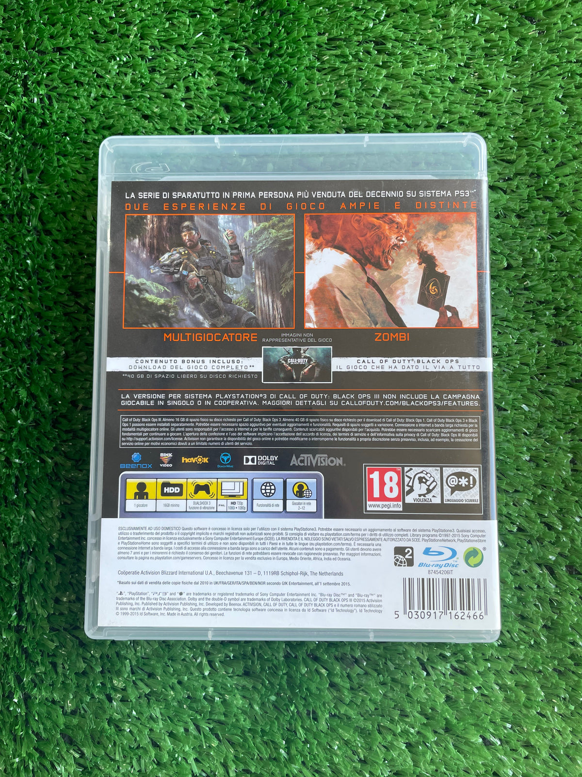 #G077 Videogioco ps3 Call of Duty Black Ops 3