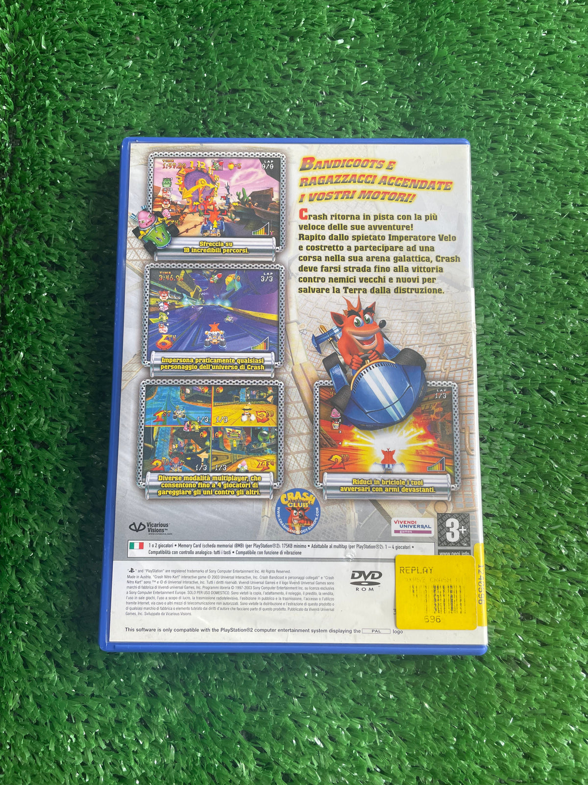 #G015 Videogioco ps2 Crash Nitro Kart