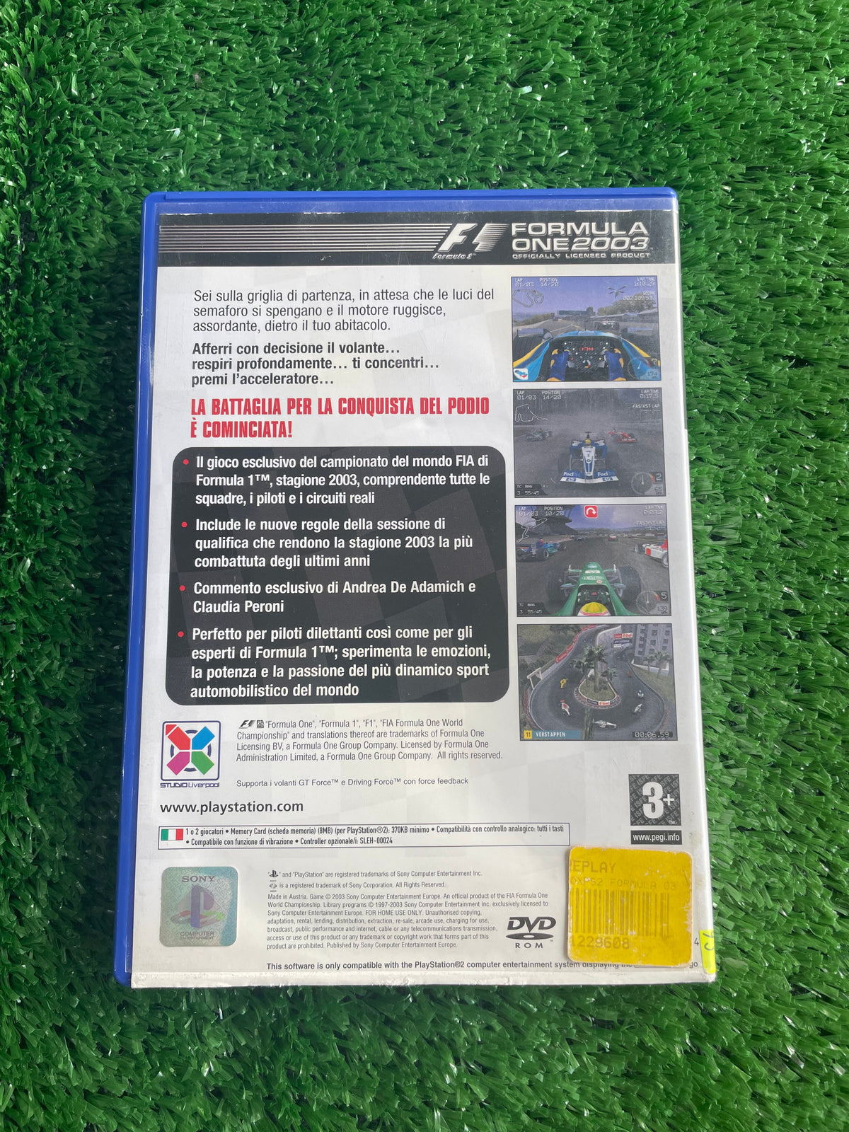 #G055 Videogioco ps2 Formula One 2003