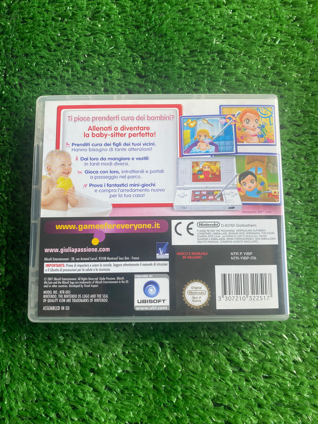 #G083 Videogioco Nintendo DS Giulia passione Baby Sitter