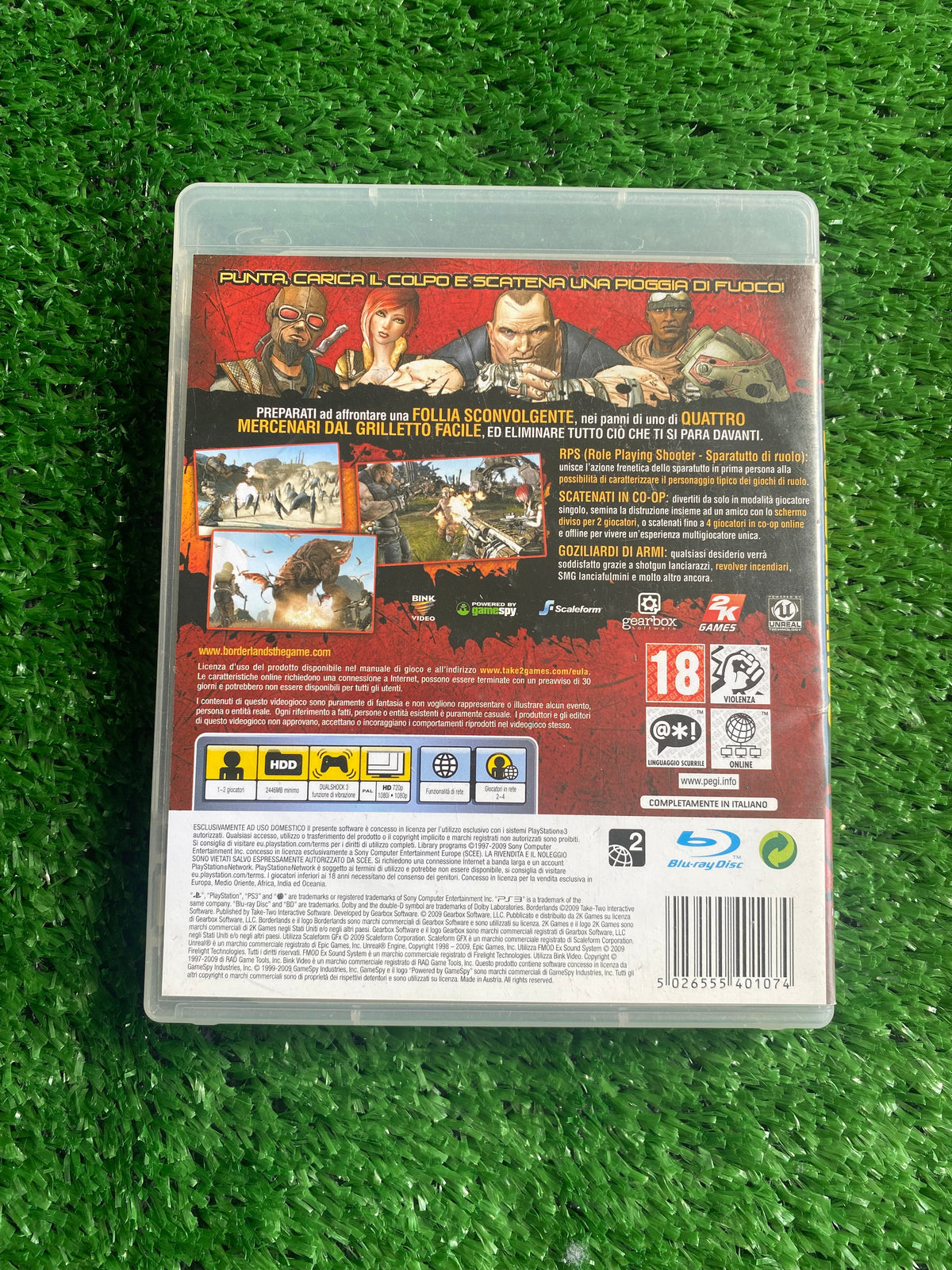 #G045 Videogioco ps3 Borderlands