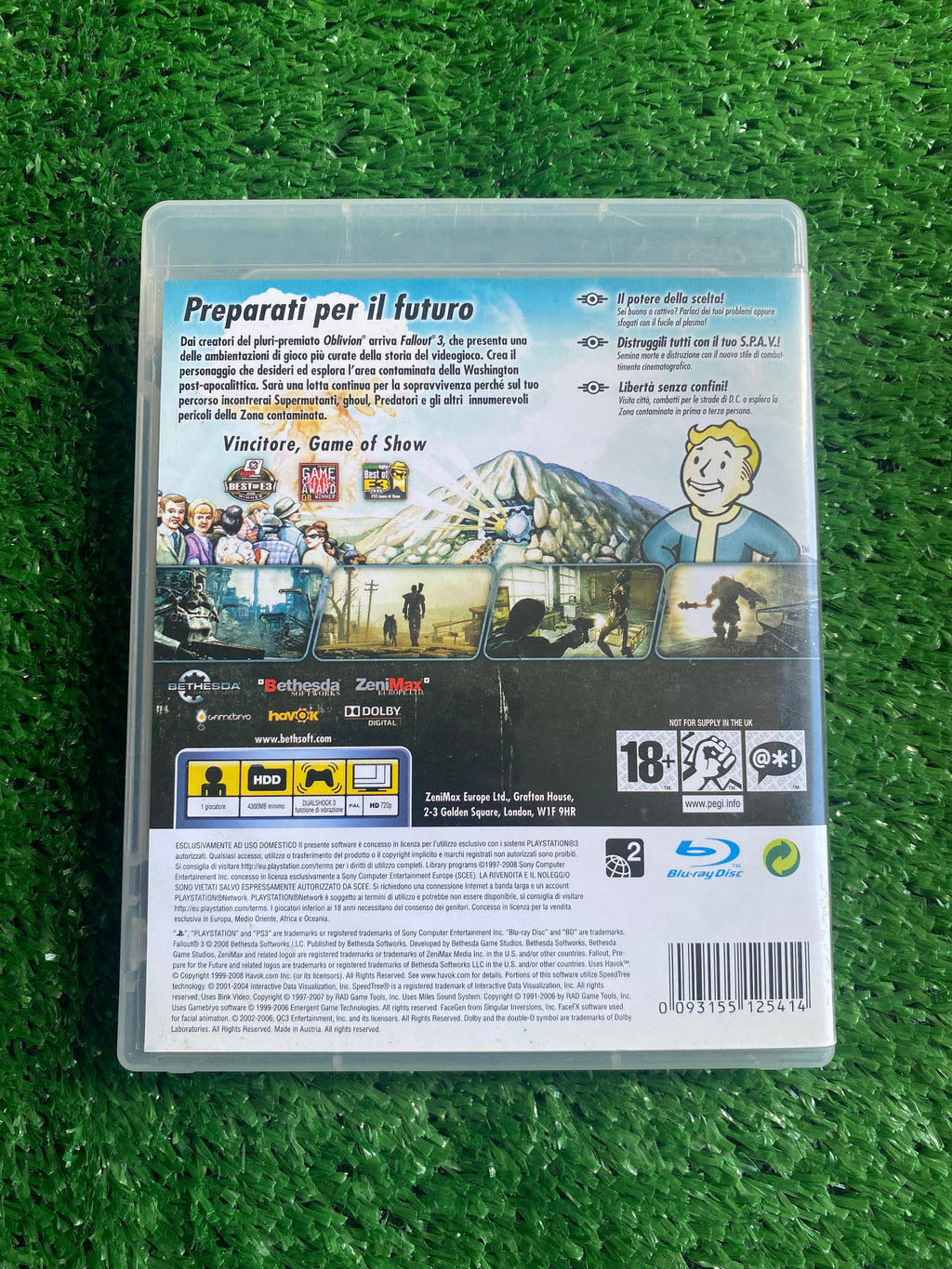 #G024 Videogioco ps3 Fallout 3