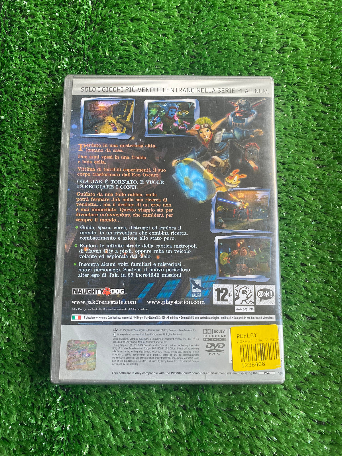 #G123 Videogioco ps2 Jak 2 Renegade