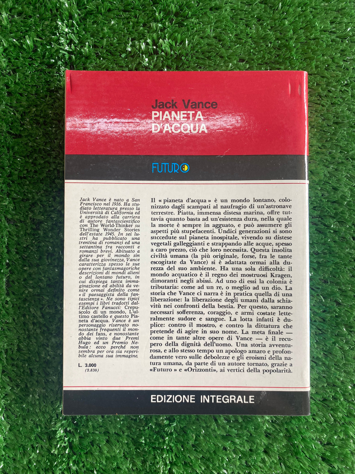 Libro - Jack Vance - Pianeta d'acqua (Fanucci Futuro - Fantascienza) #L91