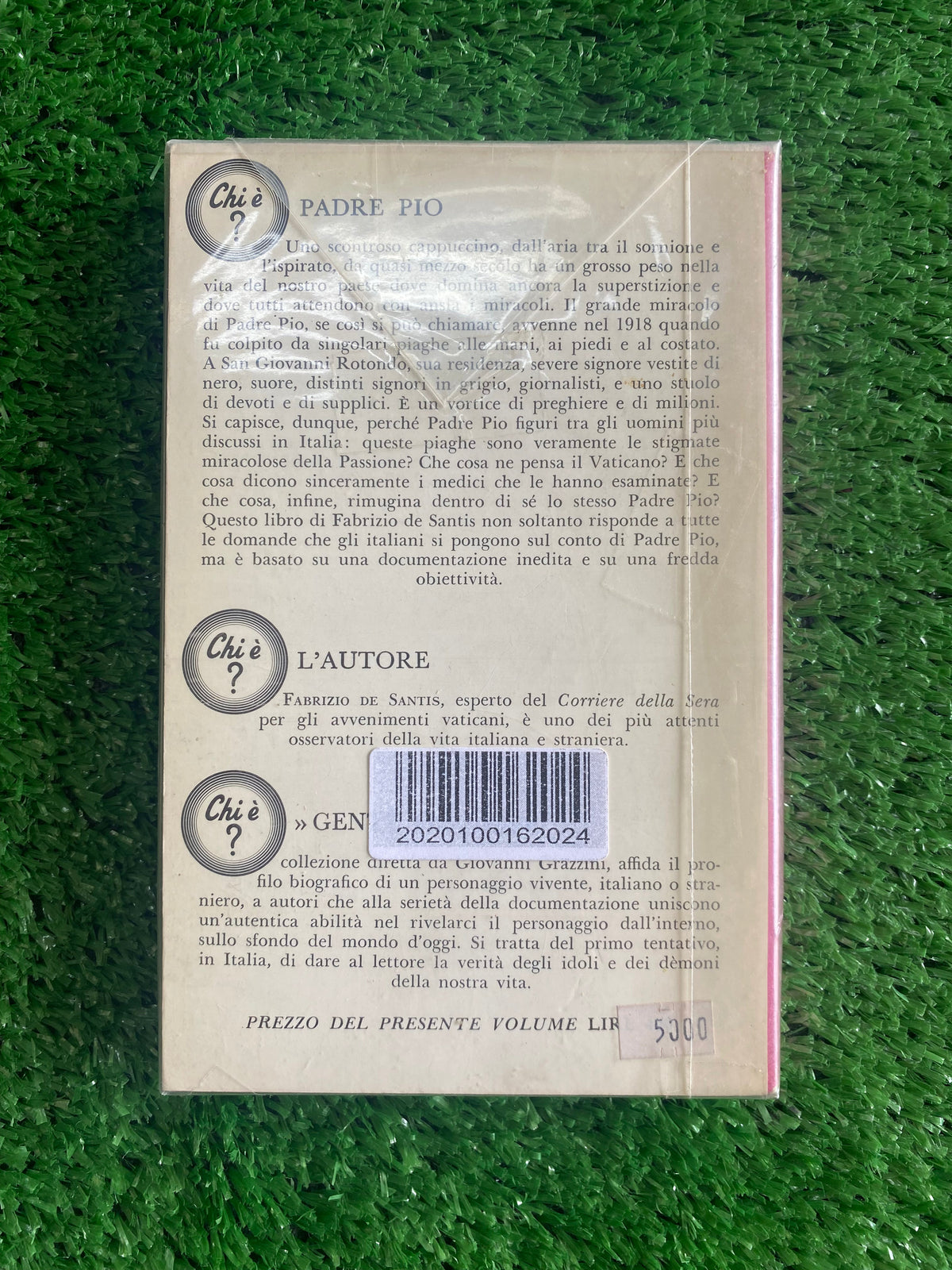 Libro - Fabrizio De Santis - Padre Pio (Longanesi - Collana Chi è? Gente Famosa) #L85
